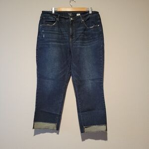 Time and Tru Dark Denim Crop Jeans size 16